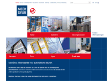 Tablet Screenshot of meerdeur.nl